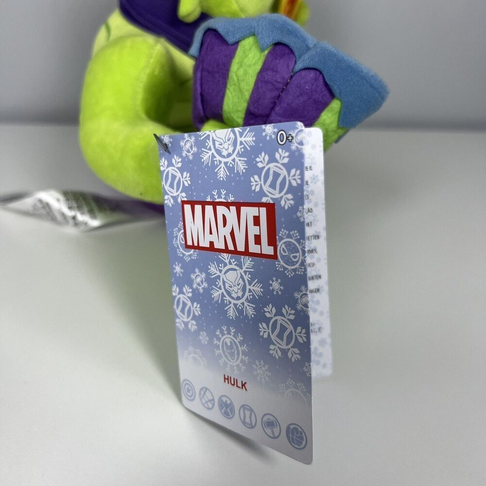 Marvel Holiday Hulk With Iron Man Socks! Plush Disney 9” With Tags! NEW - Picture 6 of 8